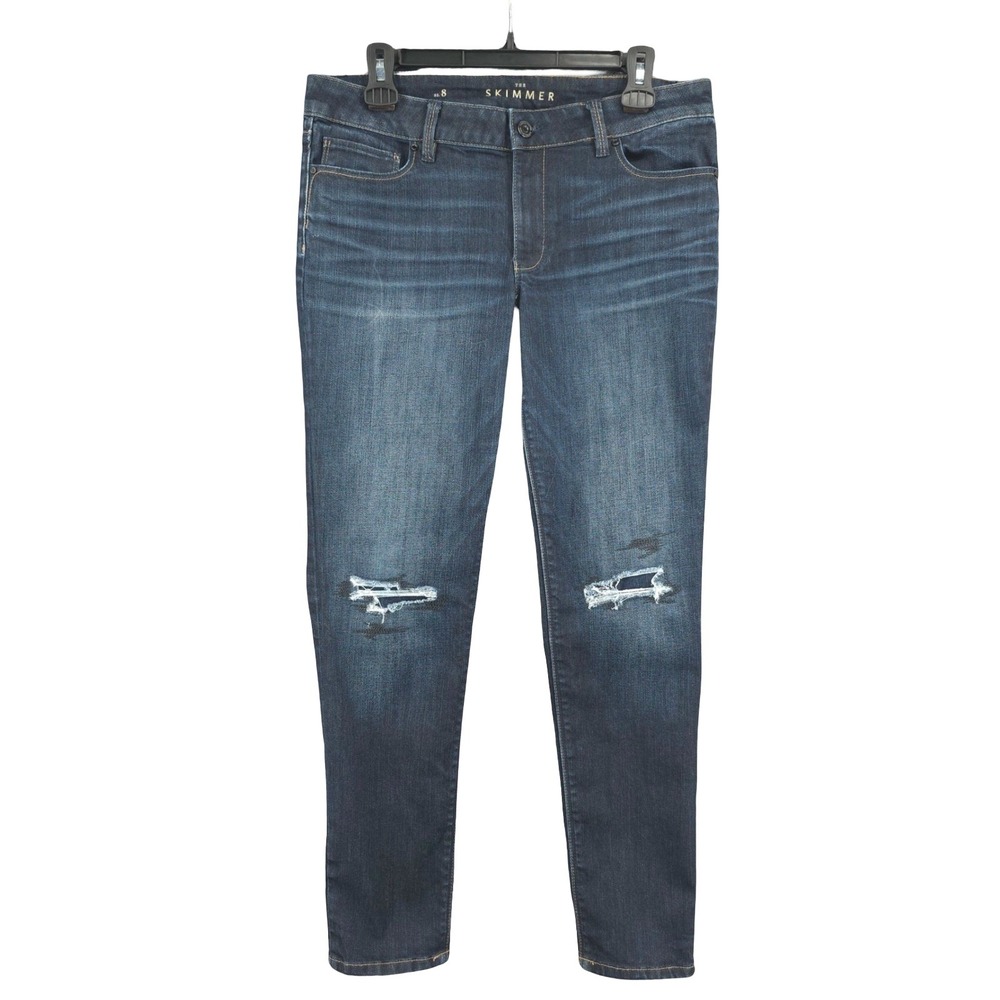 White House Black Market Skinny Low Rise Jeans 8